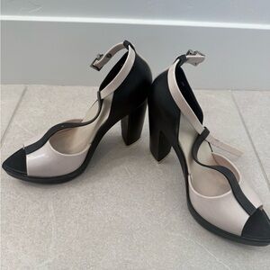 Melissa Black and Cream Heels